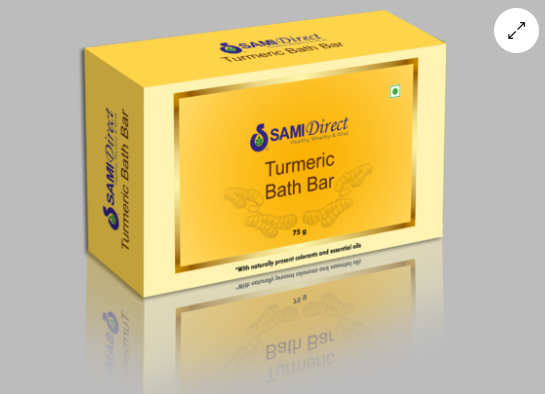 Turmeric Bath Bar 75g – pack of 3 Samidirect