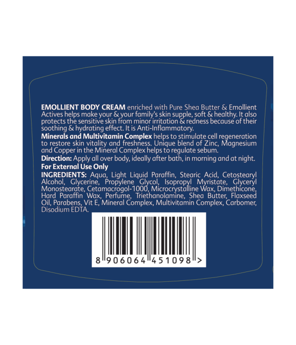 Elements Wellness Emollient Body Cream 200ml - Image 3