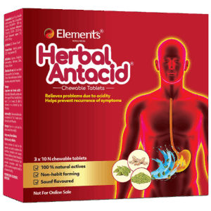 Elements Wellness Herbal Antacid Chewable Tablets