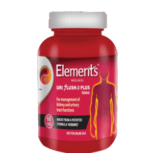 Elements Wellness Uri Flush-3 Plus 60 Tablets