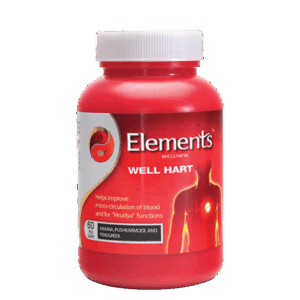 Elements Wellness Well Hart 60 Capsules