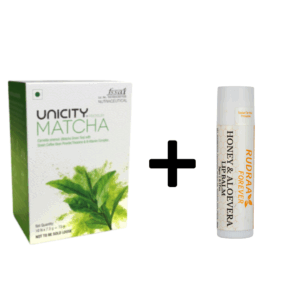 Unicity Premium Matcha (10 Sachets)-FREE Rudraa Forever Honey & Aloevera Lip Balm