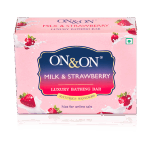On&on Milk & Strawberry Luxury Bathing Bar 75 Gms