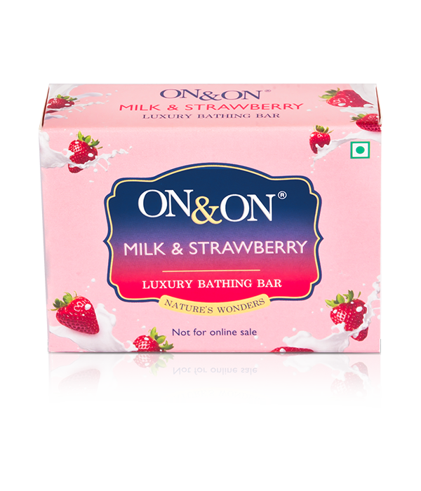 On&on Milk & Strawberry Luxury Bathing Bar 75 Gms