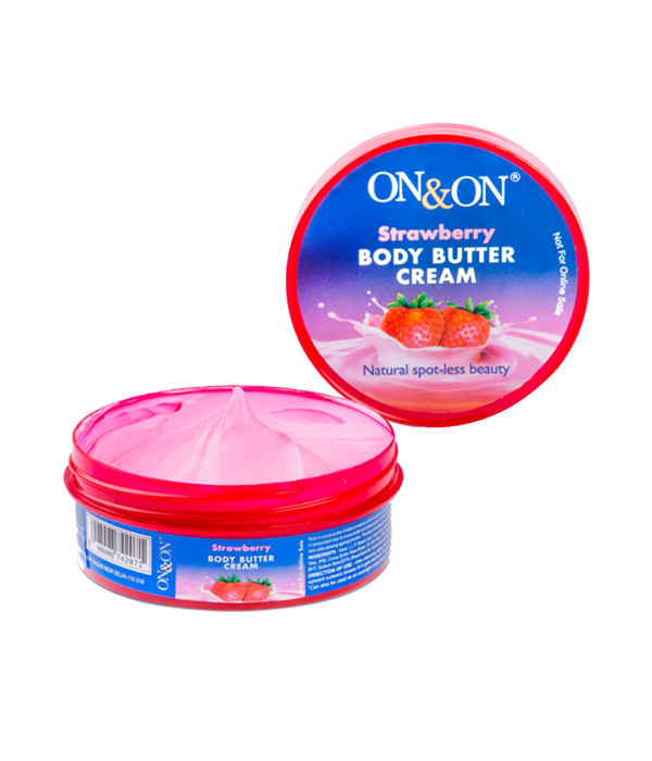 On & On Strawberry Body Butter Cream 100g