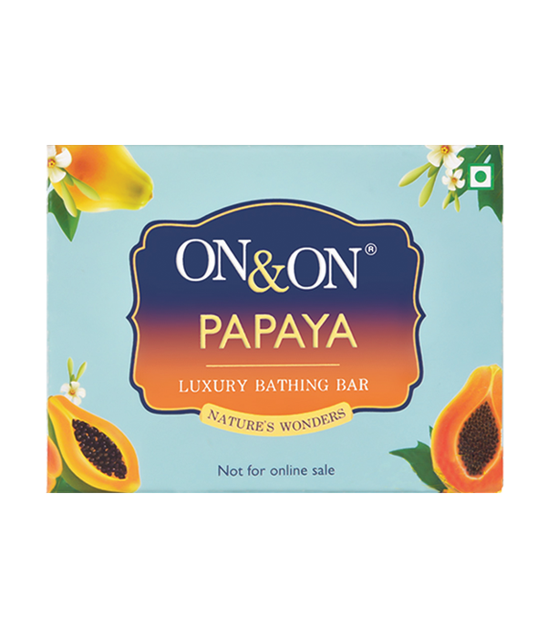 On&on Papaya Luxury Bathing Bar 75 Gms